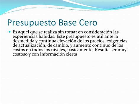 Ejemplo De Presupuesto Base Cero Diario Nacional 2023