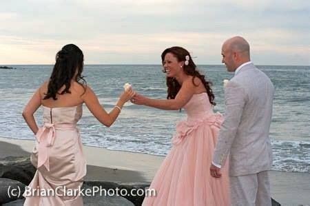 Beach Wedding With Vera Wang Vw Blush Wedding Dress