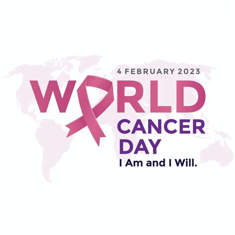 Logotipo De La Campaña Del Día Mundial Contra El Cáncer Cartel Del Día