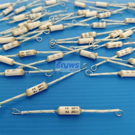 ฟวส เทอรโมฟวส เซรามค หมอหงขาว Ceramic Thermal Fuse 250V 10A