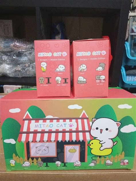 Mitao Cat Season 2 Blind Box Peach And Goma Figurine Hobbies Toys