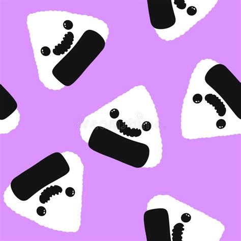 Japanese Food Onigiri Rice Ball Stock Illustrations Japanese Food