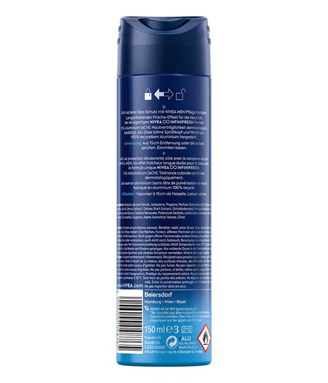 Nivea Men Fresh Active Deodorant Long Lasting Freshness