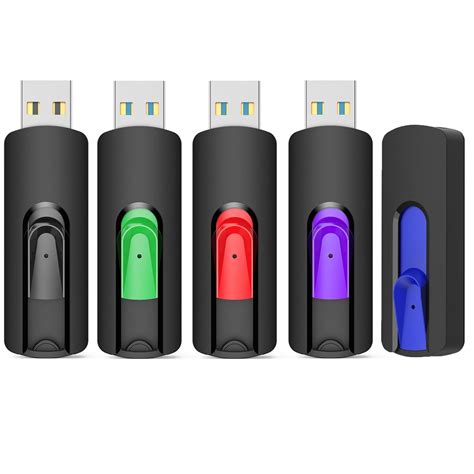 KOOTION 5pack 16 GB USB 2 0 Flash Drive Retractable Thumb Drive Memory