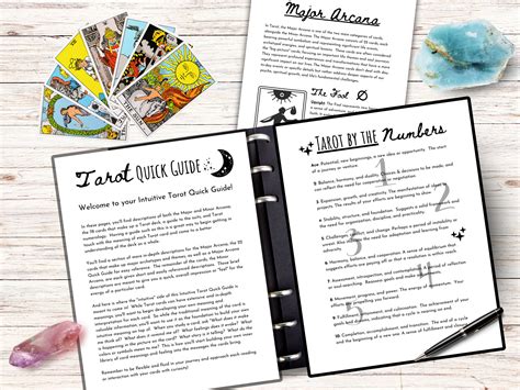 Tarot Journal Tarot Cheat Sheet Beginner Tarot Tarot Study Guide