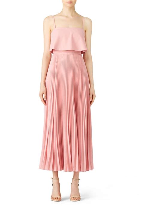 Rose Water Pleated Gown By Jill Jill Stuart Rent The Runway