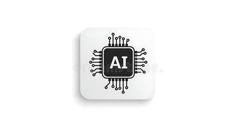 A Black Microchip Design with the Letters "AI" in the Center Sits on a ...