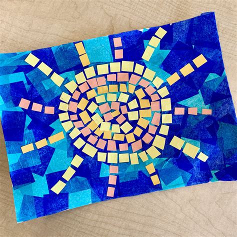 Mosaic Sunshine Collage Art Project — Mme Marissa