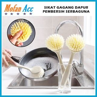 Jual Sikat Gagang Panjang Bentuk Bulat Serbaguna Sikat Panci Pembersih