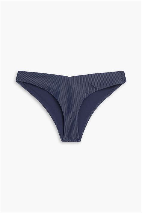 Buy Onia Chiara Ribbed Lowrise Bikini Briefs Midnight Blue At 50 Off Editorialist