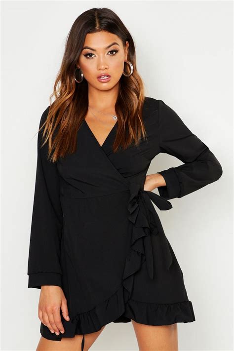 Womens V Neck Tiered Smock Dress Boohoo Uk