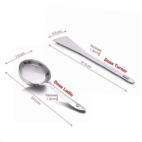 Stainless Steel Dosa Spatula Ladle Set For Kitchen Material Grade