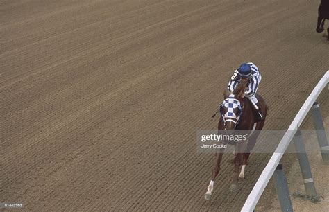 The Belmont Stakes Ron Turcotte In Action Aboard Secretariat Winning