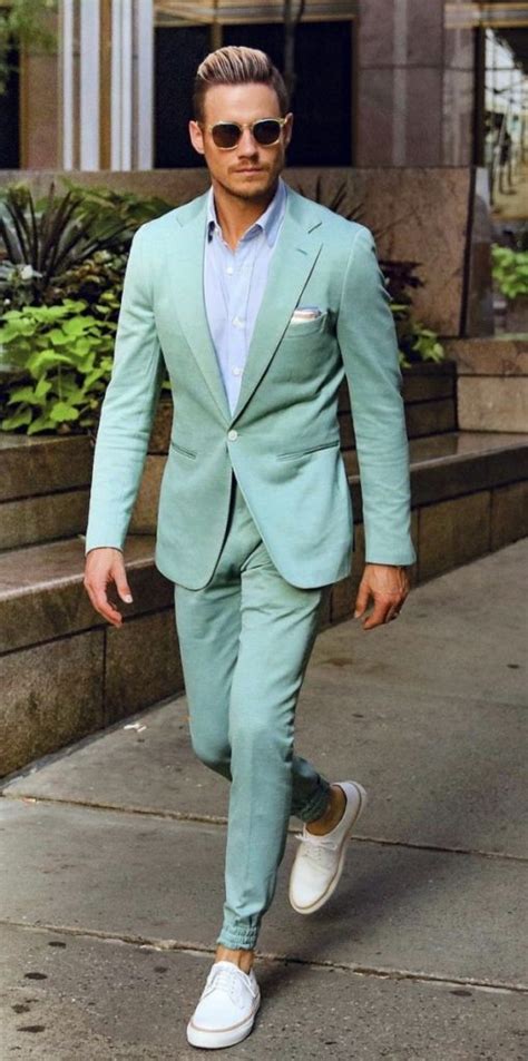 How To Wear Sneakers With A Suit 44 Suit With Sneakers Outfit Ideas