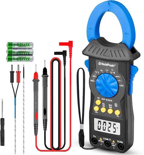 Digital Clamp Meter Multimeter Holdpeak Hp 6205 Auto Ranging 6000