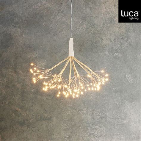 Luca Lighting Dandelion Hangend Zilver Warm Wit 80led IP44 D30cm