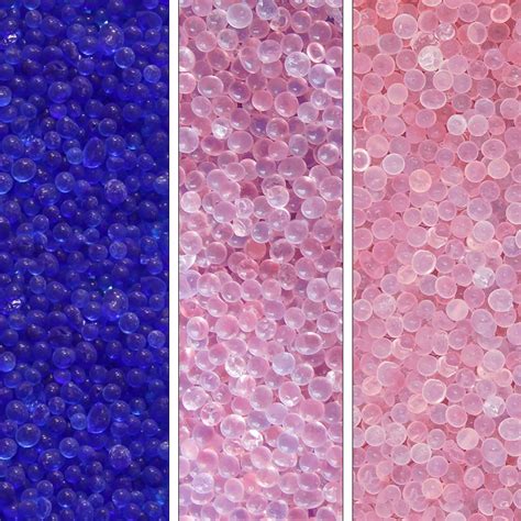 Bulk Silica Gel Loose Beads Blue To Pink Hydrosorbent Desiccant