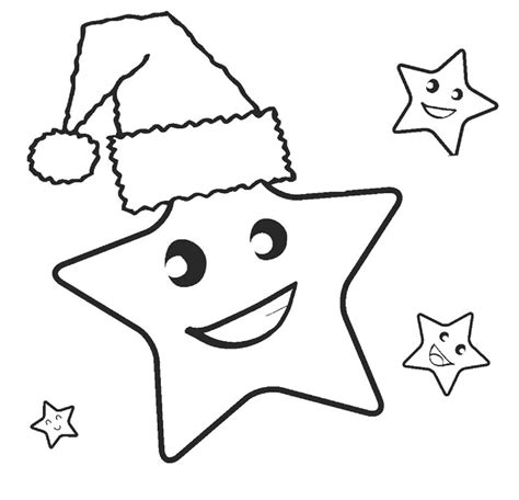 Estrellas en Navidad para colorear, imprimir e dibujar –ColoringOnly.Com