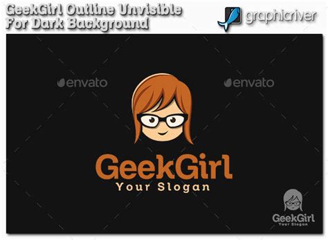 Geek Girl Logo By Asmaraisme Graphicriver