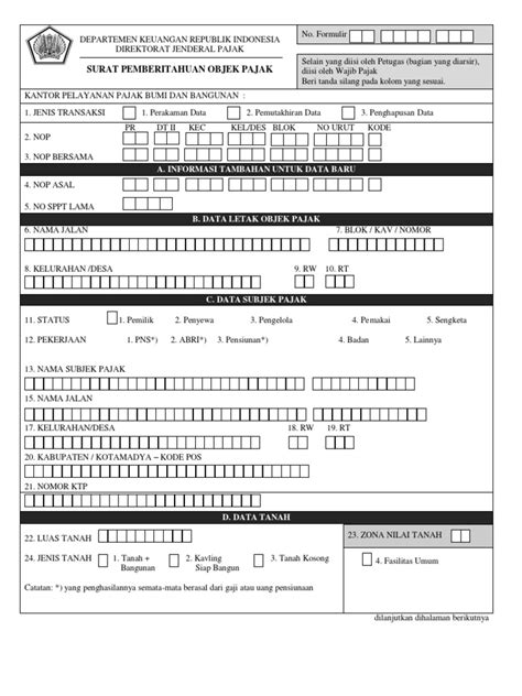 Detail Contoh Surat Pemberitahuan Pajak Koleksi Nomer