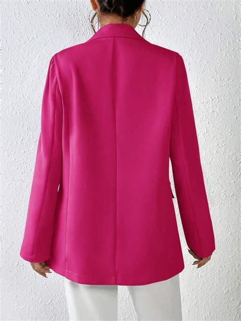 Shein Priv Lapel Neck Single Button Blazer Shein Usa