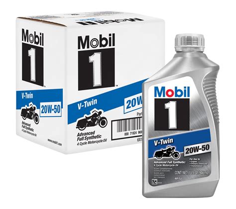 Mobil Mobil V Twin W Synthetic Motorcycle Oil Summit Racing