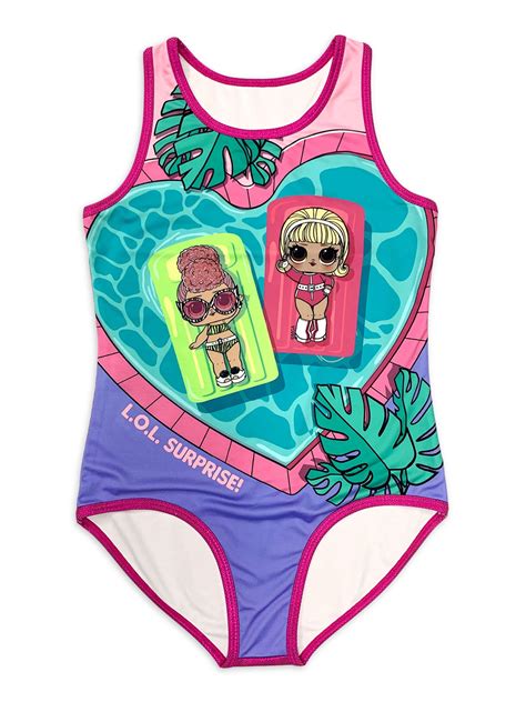 Lol Surprise Girls One Piece Swimsuit Sizes 4 16