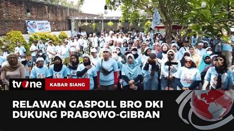 Relawan Gaspoll Bro Konsolidasi Menang Satu Putaran Kabar Siang Tvone