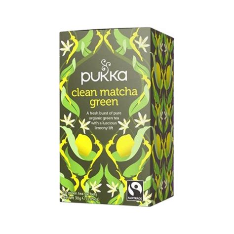 Pukka Clean Matcha Green Herbal Tea Sachets