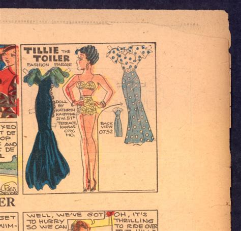 1930s Uncut Tillie The Toiler Newspaper Paper Doll 2233 Ebay