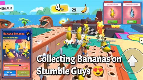 Collecting Bananas On Stumble Guys Banana Bonanza Event Gameplay Youtube