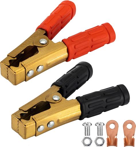 Amazon Pcs Battery Jumper Cable Clamps A Heavy Duty Pure