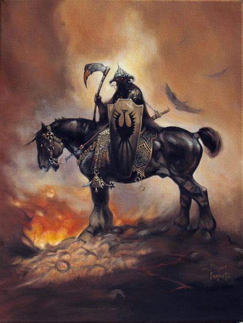 Frank Frazetta's Death Dealer by Coi-kins on DeviantArt