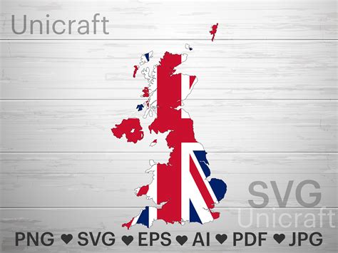 UK Flag Svg, UK Map Svg, United Kingdom Vector Illustration, British ...