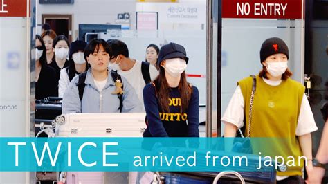 230522 Twice트와이스 김포공항 입국 Arrived From Japan 4k Youtube