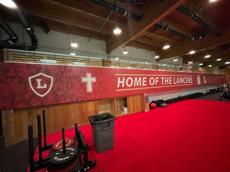 Custom High School Athletics Wall Wraps Brand Rink For Orange Lutheran