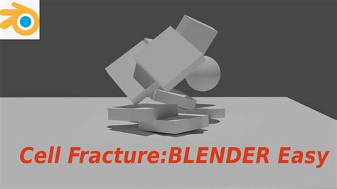 Cell Fracture Blender Tutorial Easy YouTube