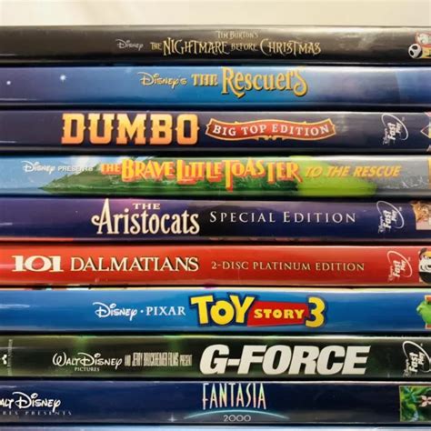 (20) ALL WALT Disney Pixar DVD Movie Lot, Animated Cartoon Family Kids ...