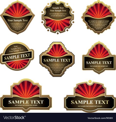 Label design Royalty Free Vector Image - VectorStock