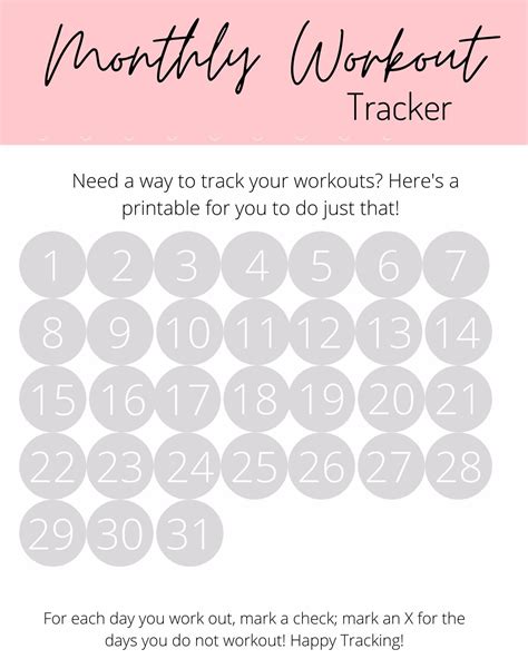 Workout Tracker Printables Eoua Blog