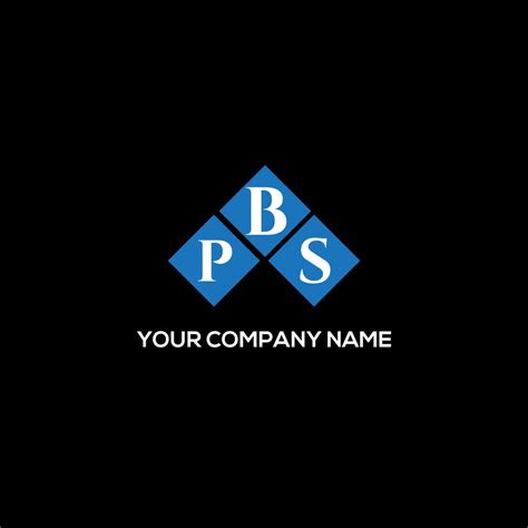 PBS letter logo design on BLACK background. PBS creative initials ...