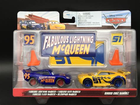 Disney Pixar Cars Fabulous Lightning Mcqueen And Dinoco Cruz Ramirez