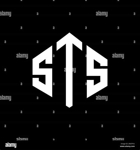 STS letter logo design with polygon shape. STS polygon and cube shape ...