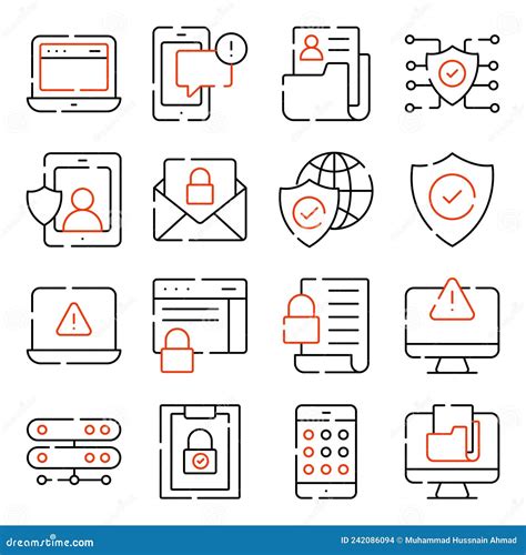 Gdpr Linear Icon Set Includes Thin Line Gdpr Rights Rectification Decision Making