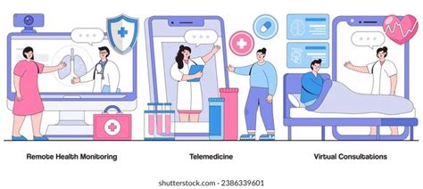 Remote Monitoring Concept Icon Royalty Free Images Stock Photos