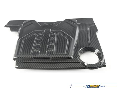 001646TMS01 S63 Gloss Carbon Fiber Engine Cover F90 M5 Turner