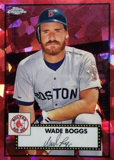 Wade Boggs Topps Chrome Platinum Anniversary Red Atomic