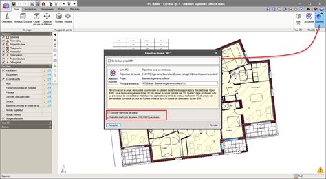 Exportation Des Fonds De Plan Dxf Et Dwg Avec Le Mod Le Ifc Du Projet