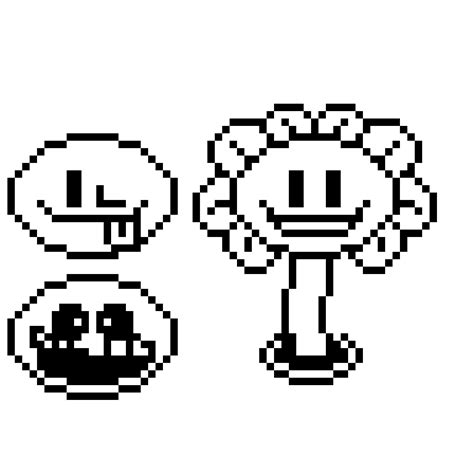 pixilart flowey sprite  blueboxdude