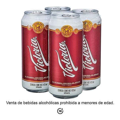 Cerveza Oscura Victoria Latas De Ml C U Walmart